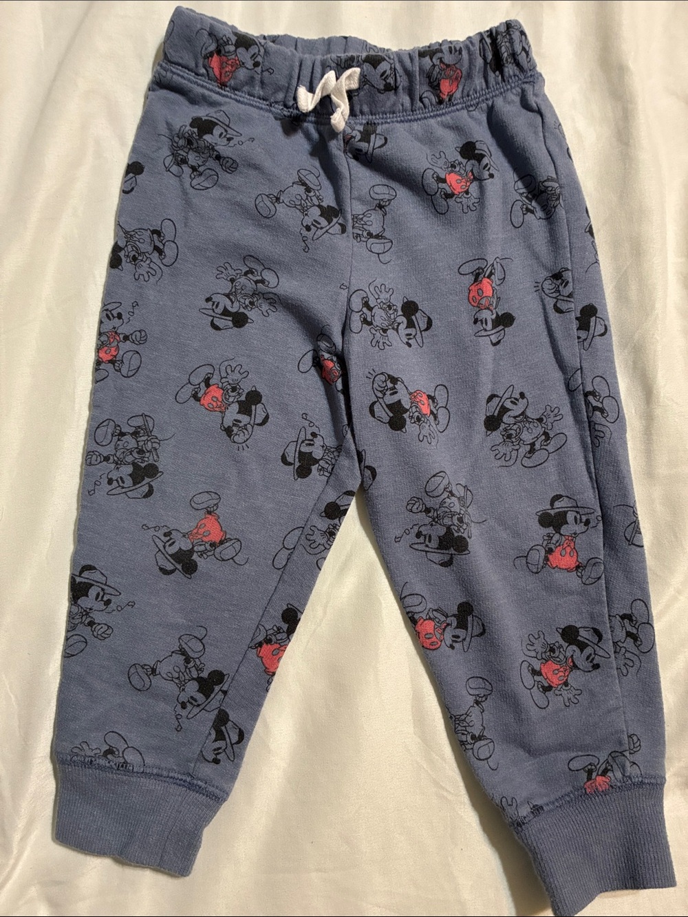 jumping beans Blue Mickey Mouse Joggers with Pink Accents